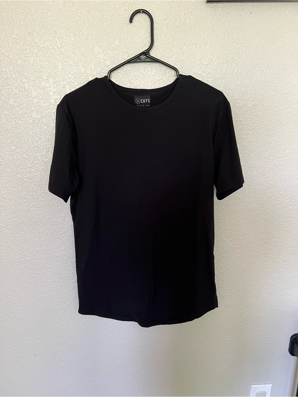 Cuts Clothing Black Short Sleeve Crew Neck T-Shirt